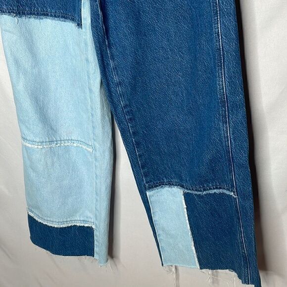 Pacsun Patchwork Baggy Wide leg High Rise Jeans. Size 24. - Picture 3 of 9